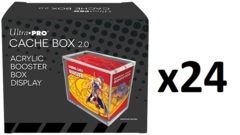 Ultra Pro Cache Box Version 2.0 - Acrylic Booster Box Display CASE - 24ct